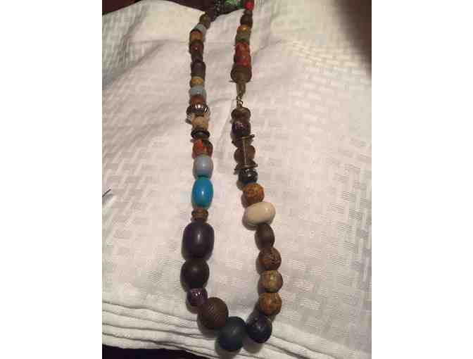 Beaded Necklace Handmade in Kenya- Mixed Beads - Photo 1