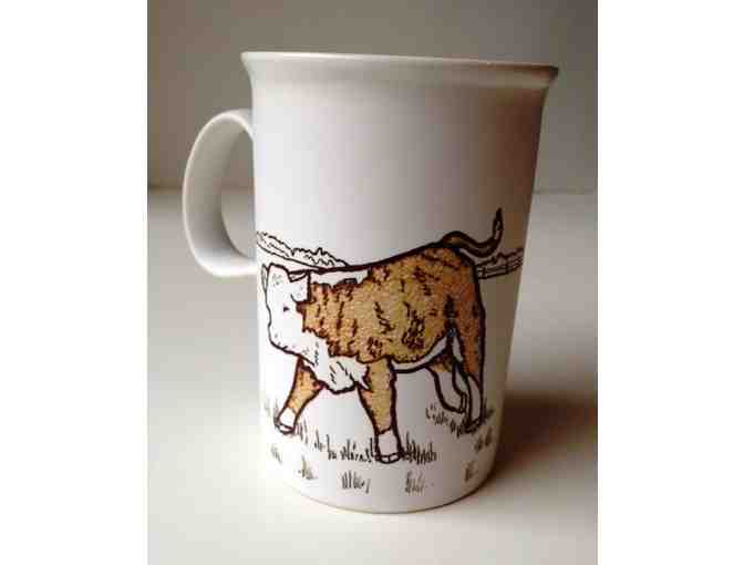 Vintage Dunoon Cow Mugs-- Set of Two