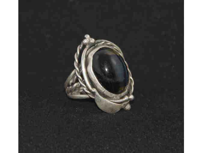Sterling Silver and Cat's Eye Ring
