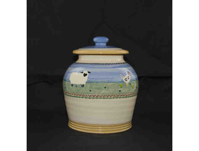 Nicholas Mosse Pottery - Medium Covered Jar, Landscape Pattern