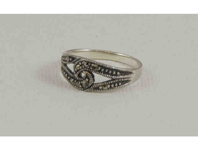 Sterling Silver and Marcasite Ring
