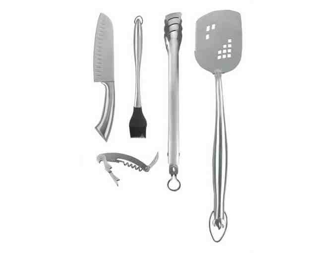 Napoleon Pro Series Tool Set and Napoleon Pro Series Cast Iron Sizzle Plater