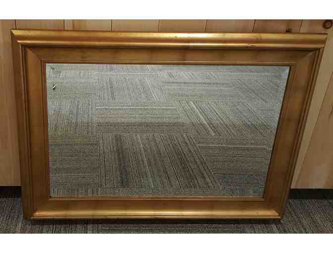 Wall Mirror with Gold Leaf Frame