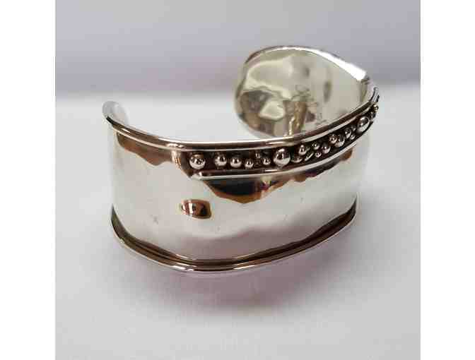 Contemporary Sterling Silver Cuff Bracelet by Jill O'Reilly