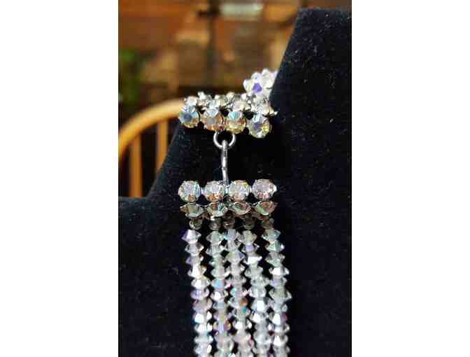 Vintage Swarovski Crystal 'Aurora Borealis' Five-Strand Necklace