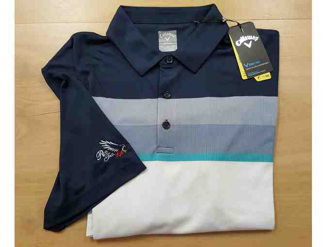 Men's Callaway Golf Shirt, Size XL and Titleist Hat - both with Red Tail Golf Club Logo
