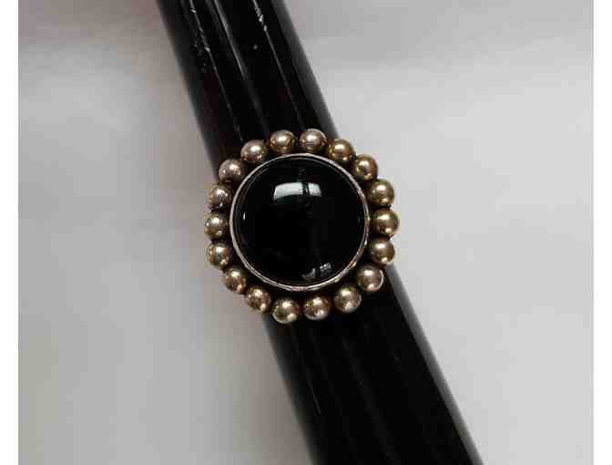 Black Onyx and Sterling Silver Ring by Little Yellowhorse