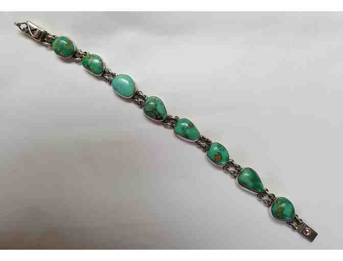 Federico Turquoise and Sterling Silver Bracelet