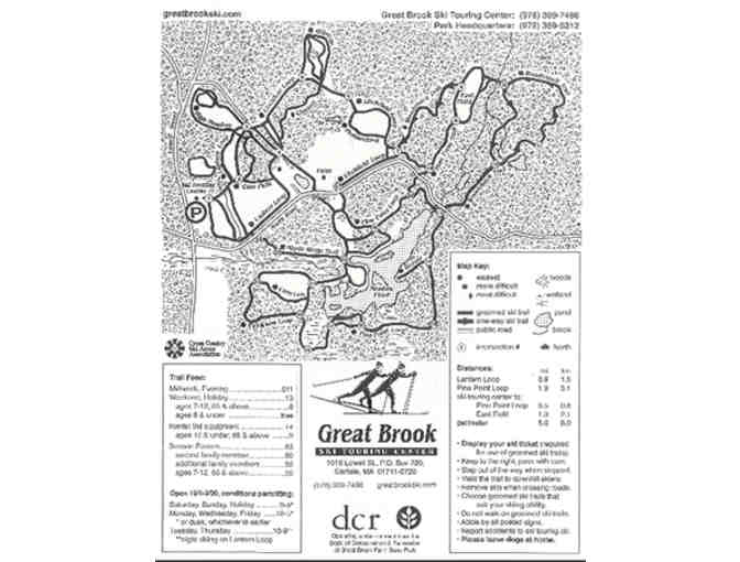 Great Brook Ski Touring Center, Carlisle MA - Trail Pass and Rental Package for Two