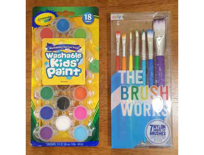 Children's Table Top 3 in 1 Easel, with Paint Set