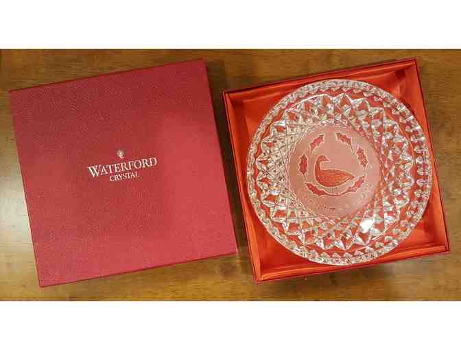 Waterford Crystal Plate 'Six Geese a Laying'