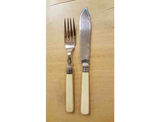 Vintage Fish Knives and Forks, Set of 6 Each