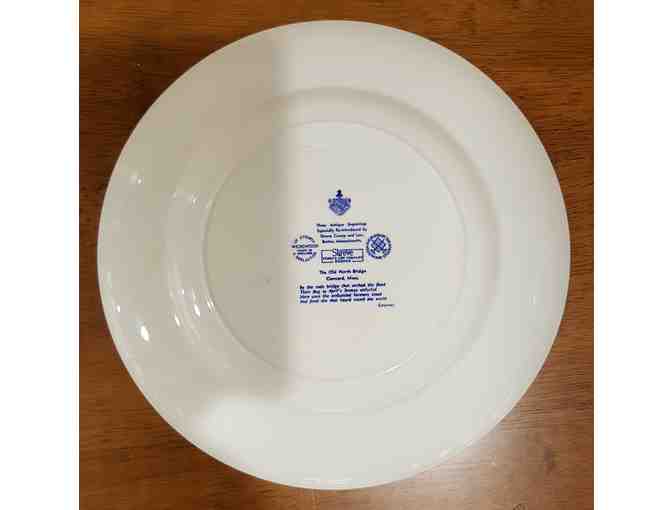 Vintage Wedgwood Blue Transferware Commemorative Plates - 7 Pieces