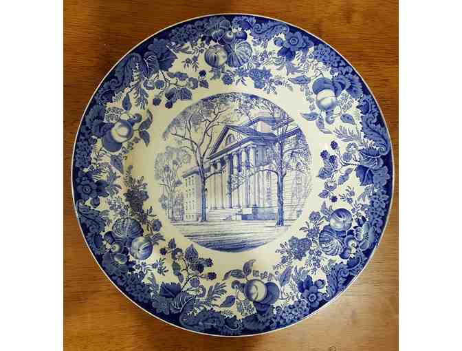 Vintage Wedgwood Blue Transferware Commemorative Plates - 7 Pieces