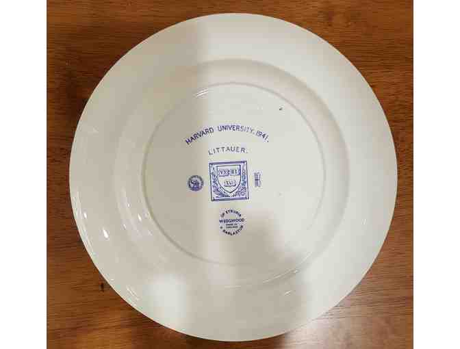 Vintage Wedgwood Blue Transferware Commemorative Plates - 7 Pieces
