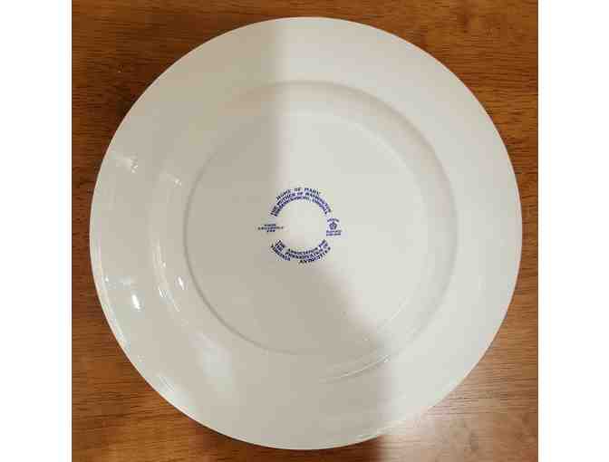 Vintage Wedgwood Blue Transferware Commemorative Plates - 7 Pieces