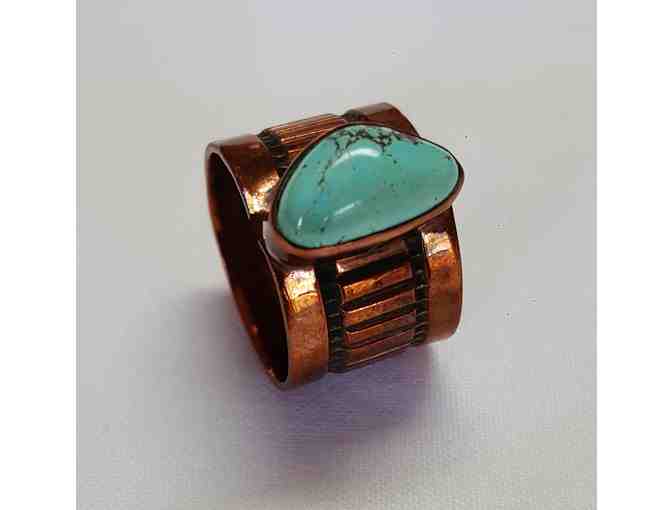 Copper Ring with Turquoise Stone