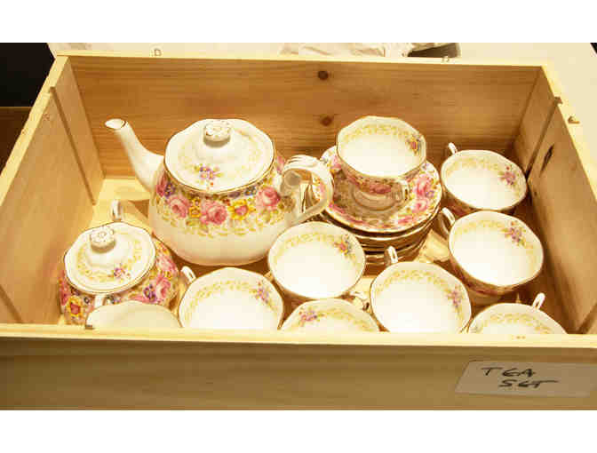 Tea Service for Eight, Vintage Royal Albert Bone China 'Serena'