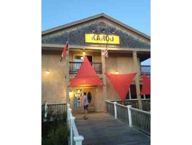 DINING OUT ON THE CAPE/EASTHAM! - GIFT CARD FOR KAROO SOUTH AFRICAN RESTAURANT