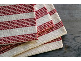 4 Hand woven Dinner Napkins