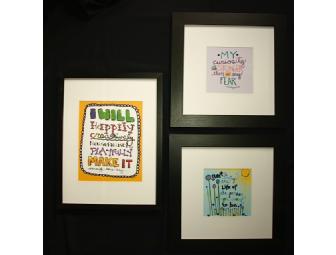 Three (3) Whimsical/Inspirational Art Prints from The Letter Betty