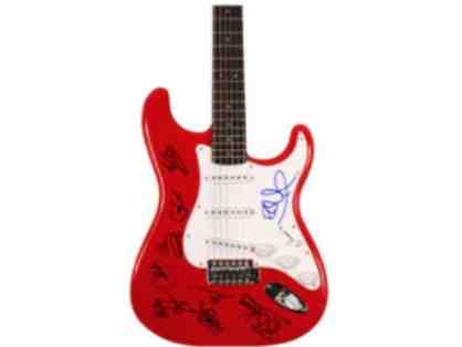 Rock Superstars Autographed Guitar - Signed by 8 of the best guitar players