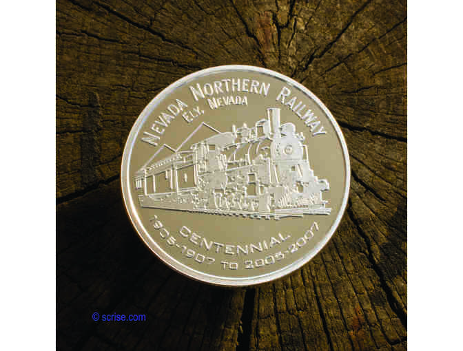 Nevada Northern Railway Silver Centennial Coin 2005