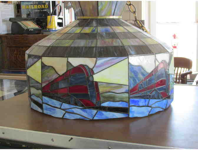 Commodore Vanderbilt Stained Glass Billiard Light Fixture