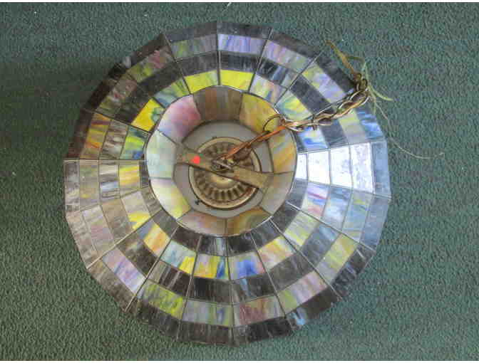 Commodore Vanderbilt Stained Glass Billiard Light Fixture