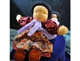 Limbed Doll with Tiny Baby & Sling