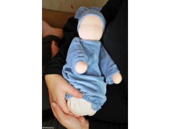 12' Heavy Baby in Blue Bunting (Customizable Face)