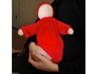 12' Heavy Baby in Scarlet Bunting (Customizable Face)