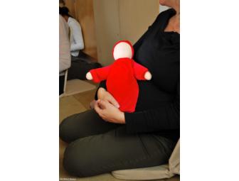 12' Heavy Baby in Scarlet Bunting (Customizable Face)