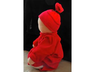 12' Heavy Baby in Scarlet Bunting (Customizable Face)