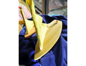 Papa Sail Boat & Little Sail Boat with Yellow Linen Sail