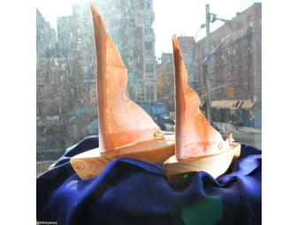 Papa Sail Boat & Little Sail Boat with Orange sail