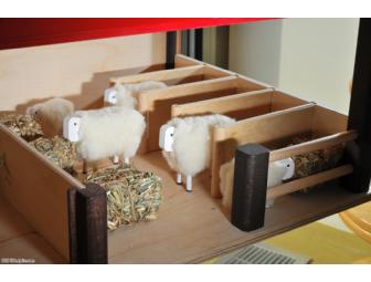 Wood Barn Playset: Sheep, Shepard and Accessories!