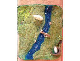 Mama Sheep & Lamb Felted Playmat