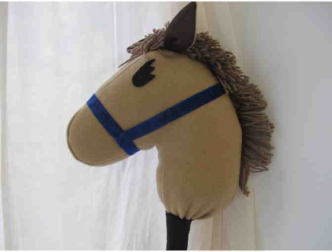 Hobby Horse ~ 'Pet' Handmade from natural materials: wool, felt, cotton & wood