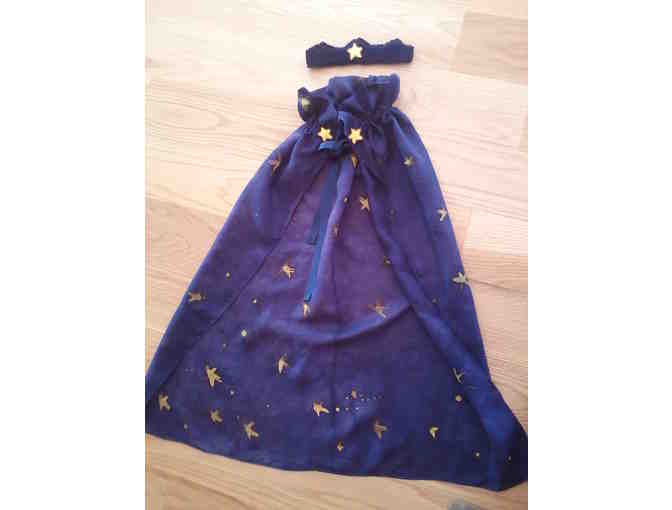 Star Cape and Crown - hand painted & plant dyed