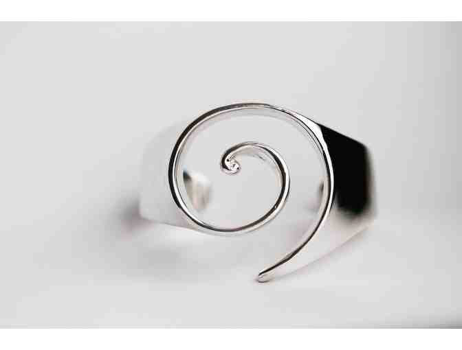 Sterling Silver Spiral Cuff Bracelet by Astrid Shmidt Jewelry