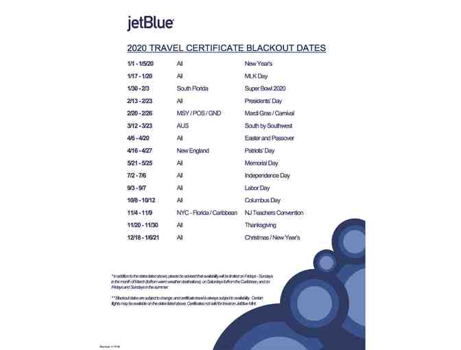 TWO Jet Blue Roundtrip Tickets on anywhere Jet Blue flies - Photo 3