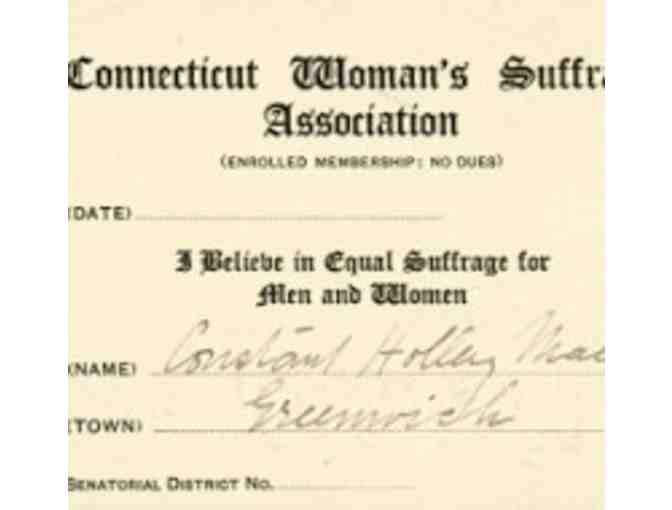 Private Tour of Greenwich Historical Society & Women's Suffrage Exhibition for 20 and Tea