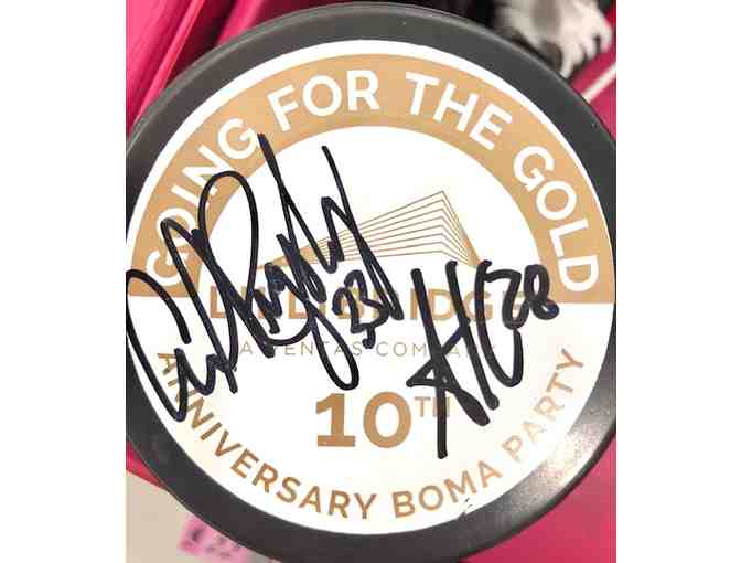 American Girl Doll Amanda Kessel #28 Hockey Player Autographed Box + Hockey Puck