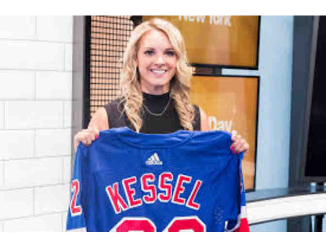 American Girl Doll Amanda Kessel #28 Hockey Player Autographed Box + Hockey Puck