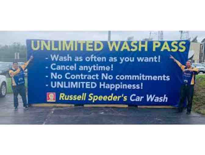 Russell Speeder's Car Wash ONE YEAR Unlimited Monthly Wash Pass - Manager's Special