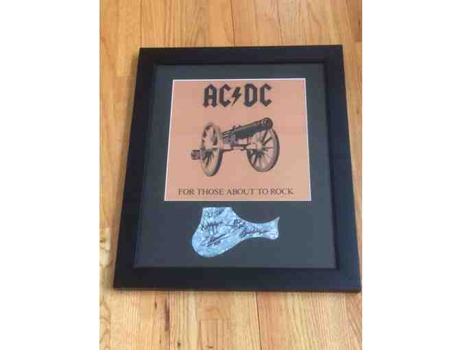 AC/DC Band Autographed Album Display - Photo 1