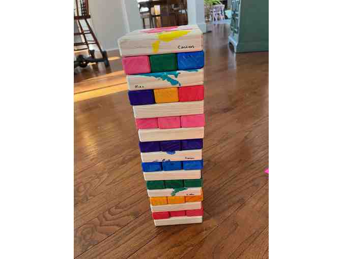 Custom Painted Lawn Jenga
