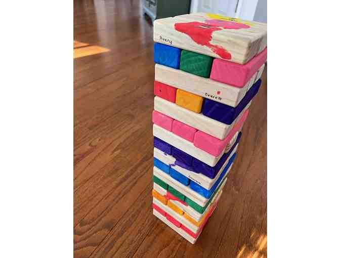 Custom Painted Lawn Jenga