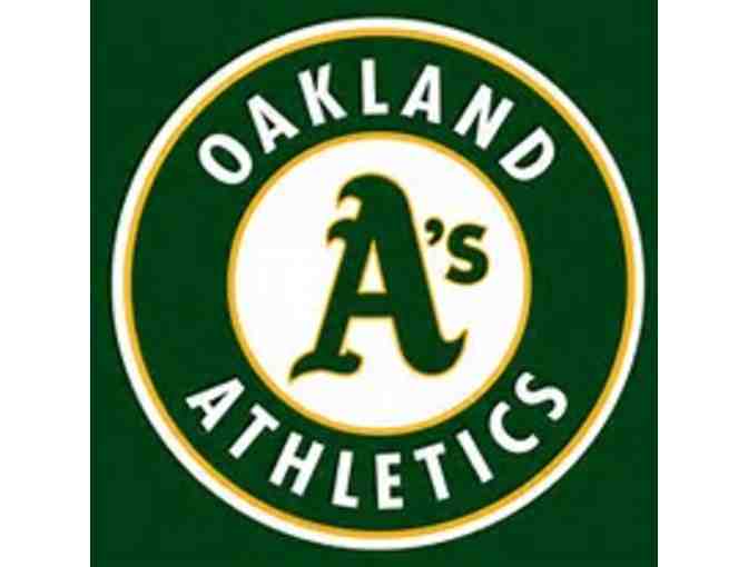 Four Field Level Tickets to Oakland Athletics with signed Dave Henderson baseball